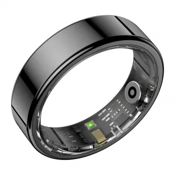 COLMI RING 2 Smart Ring, Größe 11, Schwarz, Bluetooth 5.0, IP68, Herzfrequenz, SpO2, Schlaf- & Aktivitätstracker