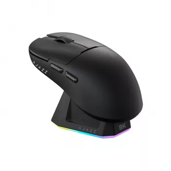 AJAZZ AJ159 PRO 3395-8K Kabellose Gaming-Maus mit Dockingstation - Schwarz