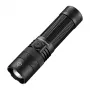 SUPERFIRE F1-S 1500 Lumen wiederaufladbare LED-Taschenlampe mit Teleskop-Zoom, 5 Modi, IP44, Schwarz