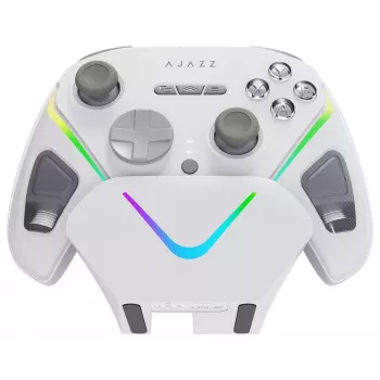 AJAZZ GP100S kabelloses Gamepad mit Ladestation, Weiß
