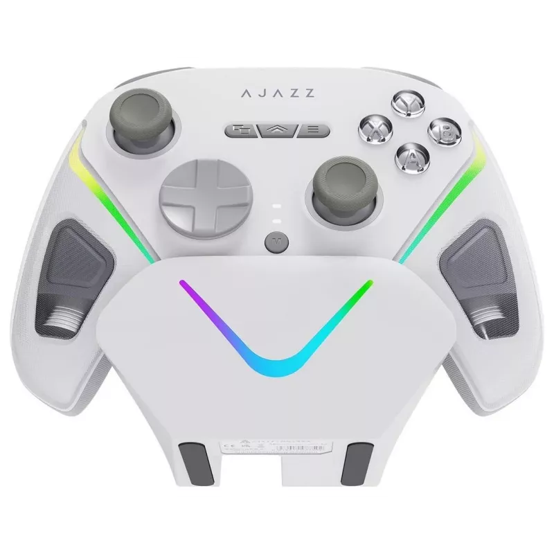AJAZZ GP100S Kabellose Gaming-Maus mit Ladestation - Weiß