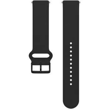 Polar Ignite 3 Silikonarmband 20 mm S-L, Schwarz