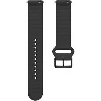 Polar Ignite 3 Silikonarmband 20 mm S-L, Schwarz