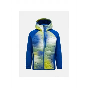 PEAK PERFORMANCE Herren Helium Aop Down Hybrid Hood Jacke - Multicolor - XL