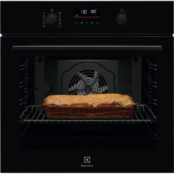 Electrolux LOF6P16Z Einbau-Elektrobackofen, 71 L, Pyrolyse-Selbstreinigung, SoftClosing, Schwarz