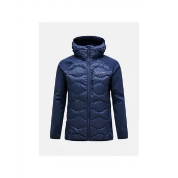 Peak Performance Herren Helium Down Hybrid Hood Jacket Navy