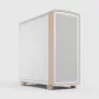 Fractal Design Summit Chalk White Solid TV-Ständer mit Eichenholz-Akzenten