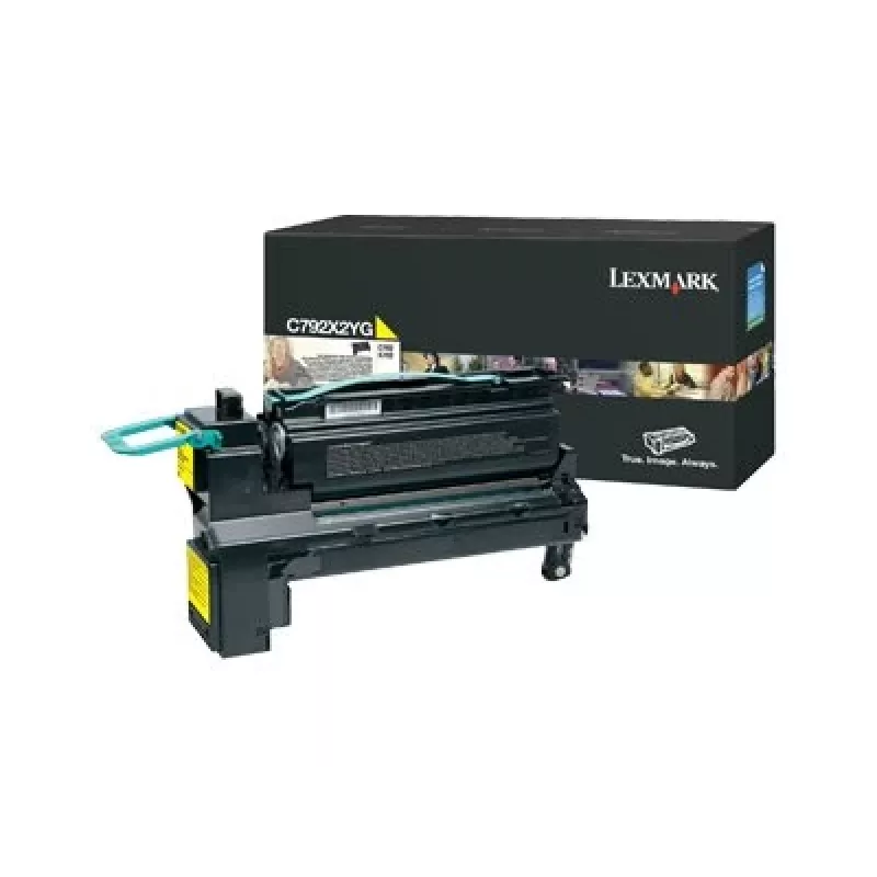 Lexmark C792X2YG Gelbe Tonerkartusche mit extra hoher Reichweite