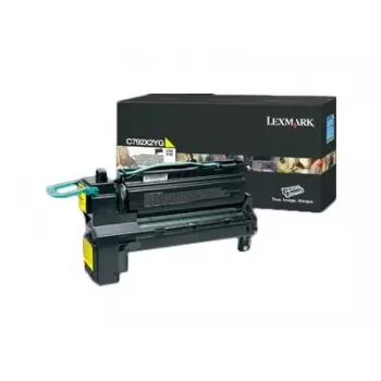 Lexmark C792X2YG Gelbe Tonerkartusche mit extra hoher Reichweite