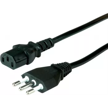 VALUE Netzkabel CEE 7/7 auf IEC C13 - 0,6 m, Schwarz