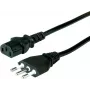 VALUE Netzkabel CEE 7/7 auf IEC C13 - 0,6 m, Schwarz