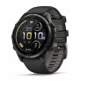 Garmin fenix 9 Pro Multisport-GPS-Smartwatch mit inReach-Satellitenkommunikation, 47 mm Carbon Gray DLC-Titangehäuse, schwarzes/pebblegraues Silikonarmband