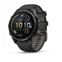 Garmin fenix 9 Pro Multisport-GPS-Smartwatch mit inReach-Satellitenkommunikation, 47 mm Carbon Gray DLC-Titangehäuse, schwarzes/pebblegraues Silikonarmband