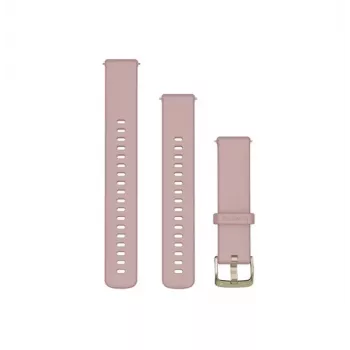 Garmin Quick Release Silikon Armband 18mm Rosé mit Roségold-Schließe