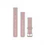 Garmin Quick Release Silikon Armband 18mm Rosé mit Roségold-Schließe