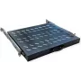 VALUE 19 inch Ausziehbares Regal für Schränke bis 800 mm Tiefe, 1U, 20 kg Belastung, Schwarz