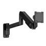 ROLINE Heavy-Duty LCD-Arm-Wandhalterung für Monitore bis 42 inch – 20 kg Belastung, schwenkbar, VESA 75x75 bis 200x200, Schwarz