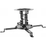 VALUE Projektor-Deckenhalterung – Universelle Stahl-Deckenhalterung mit 360°-Schwenk, Neigung und Höhenverstellung, Silber, 15 kg Tragkraft