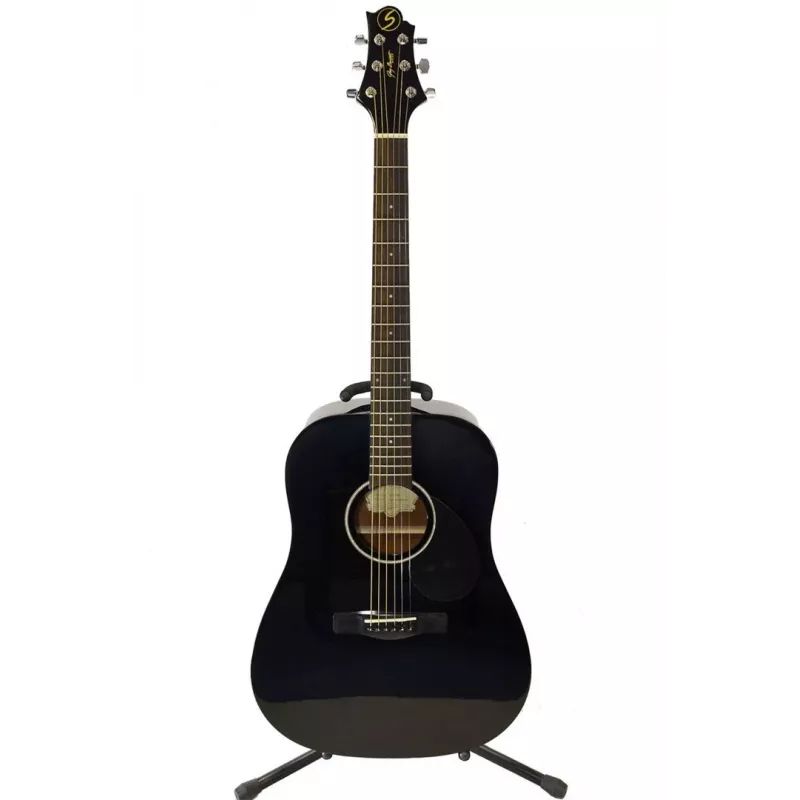 Samick D-1 BK Dreadnought Akustikgitarre - Schwarz