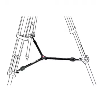Manfrotto 537SPRB Mittelsteg-Spreizer für Stativbeine, Aluminium, Schwarz