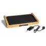 Melchioni Bamboo Grill Elektrischer Tischgrill 1800 W Braun 37x27 cm Antihaftbeschichtete abnehmbare Platte
