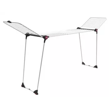 Vertikaler Wäschetrockner DINAMIK 30 PLUS 169262, 30 m Trockenkapazität, faltbar, 4 Lenkrollen, epoxidbeschichteter Stahl, Weiß/Silber