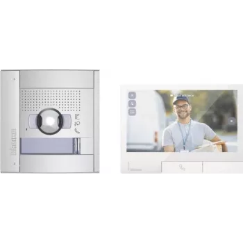 LEGRAND Bticino 363532 Flex'ONE Video-Türsprechset mit Sfera-Türstation (1 & 2 Ruftasten), 1-fach