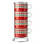 Bialetti 4 Cappuccio Tricolore Herd-Milchaufschäumer, 160 ml, manueller Kolben, italienisches Tricolore