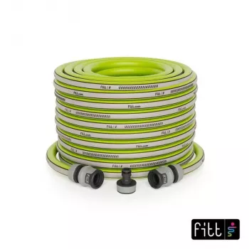 NO NAME Kiuma Lime 1/2 inch 20m Gartenschlauch - 5-lagig PVC, NTS Anti-Torsion, 20 bar Berstdruck, UV- und Algenbeständig, Phthalatfrei