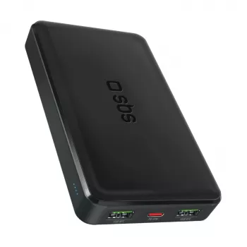 SBS TTBB10000FASTPD20K 10000mAh Power Delivery 20W Powerbank Schwarz
