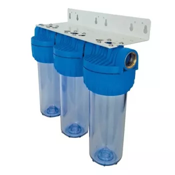 Senior Plus 3P BX Wasserfilter-Gehäuse 3/4 inch BSP transparentes Gehäuse für 9 3/4 inch Filterkerzen