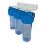 Senior Plus 3P BX Wasserfilter-Gehäuse 3/4 inch BSP transparentes Gehäuse für 9 3/4 inch Filterkerzen