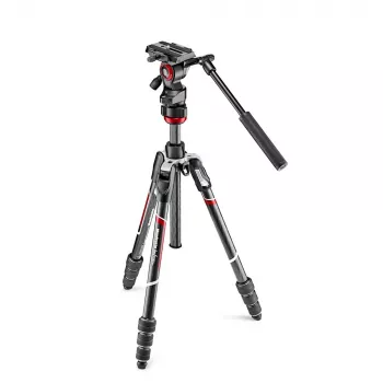 Manfrotto MVKBFRTC-LIVE Carbon Fibre Video-Stativ-Set mit Befree Live Fluidkopf