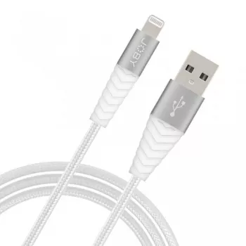JOBY Lade- und Synchronisierungskabel Lightning, 1,2 m, Weiß (JB01812-BWW)