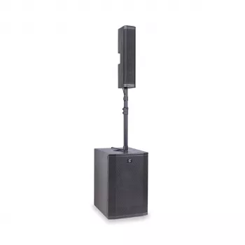 Soundsation Livemaker 12 PRO Aktives tragbares PA-System mit 8-Kanal-Mischpult, 300W RMS, Bluetooth, USB/SD-Player, 2x 12 inch Lautsprecher