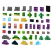 LEAN TOYS Magnetic Blocks Pixels Cubes Square World 100 Stück