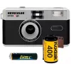 Swiss+Go Novocolor 35mm Analogkamera-Set mit Blitz, Tasche, Trageriemen und Kodak-Film (SWI401608)