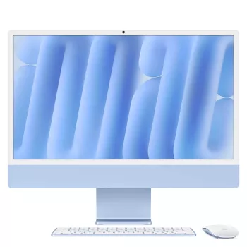 Apple iMac 24 inch Blau M4 8-Core CPU 8-Core GPU 16GB RAM 512GB SSD deutsche Tastatur