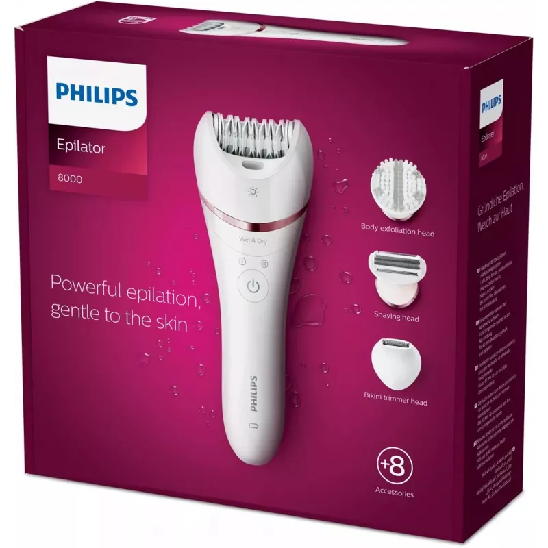 Philips 8000 Series Epilator BRE735/00 Nass- und Trocken-Epilierer