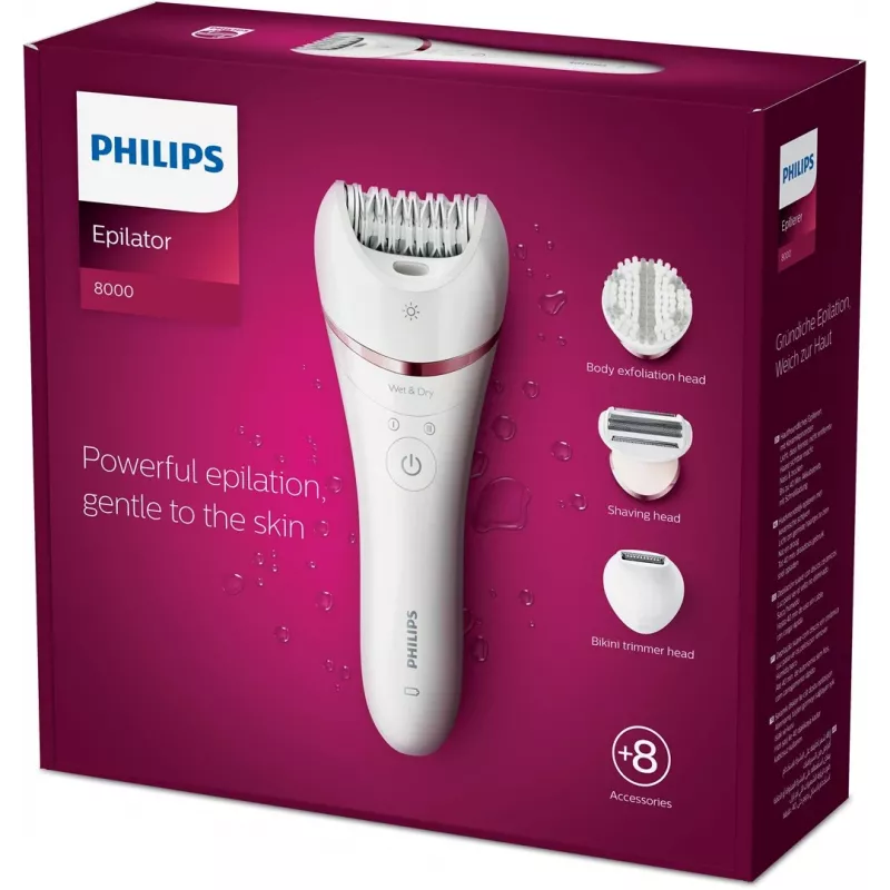 Philips 8000 Series Epilator BRE735/00 Nass- und Trocken-Epilierer