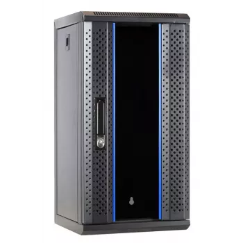 DSIT DS10-3312 12U 10 inch Wandmontage-Servergehäuse mit Glastür, 312x310x618 mm, Schwarz