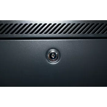 DSIT 18U Wandmontage-Serverschrank mit gehärteter Glastür, 600x600x900 mm, Schwarz
