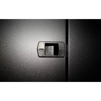 DSIT 18U Wandmontage-Serverschrank mit gehärteter Glastür, 600x600x900 mm, Schwarz