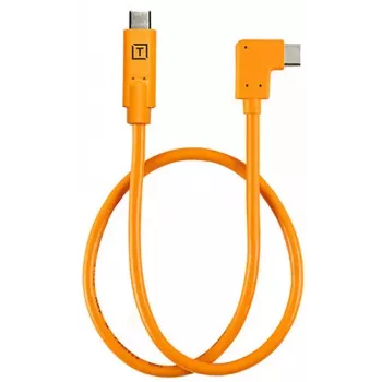 Gewinkeltes USB-C-auf-USB-C-Tethering-Kabel Tether Tools TetherPro 50 cm, Orange (CUCRTC1-ORG)