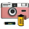 Swiss+Go Novocolor 35mm Analogkamera-Pack mit Blitz, Pink (SWI401611)
