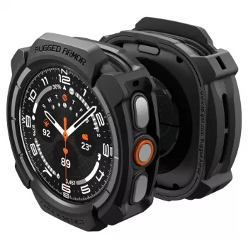 Spigen Rugged Armor Hülle für Samsung Galaxy Watch Ultra 2 2026 (47mm) – Matt Schwarz