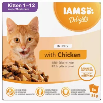 EUKANUBA IAMS DELIGHTS Kätzchen in Gelee Nassfutter für Katzen 8x85g