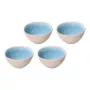 ROSE&TULIPANI Concerto Fuse Azzurro Set mit 4 mittleren Schalen 15 cm