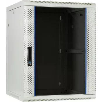 DSIT 15U Wandmontage-Serverrack-Gehäuse mit Glastür, Weiß, 600x600x770 mm