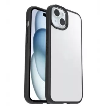 OtterBox React Series Hülle für Apple iPhone 15 Plus und iPhone 14 Plus, transparent/schwarz